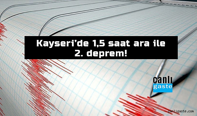Kayseri’de 1,5 saat ara ile ikinci deprem! (28 Şubat 2023)