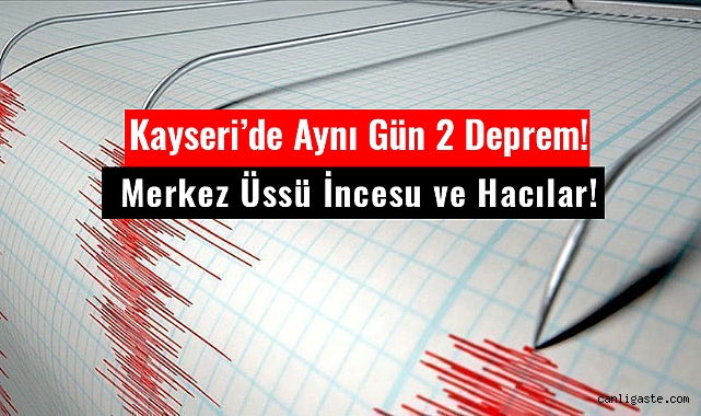 Kayseri’de 4 saat arayla 2 deprem! Depremler nerede oldu? (23 Şubat 2023)