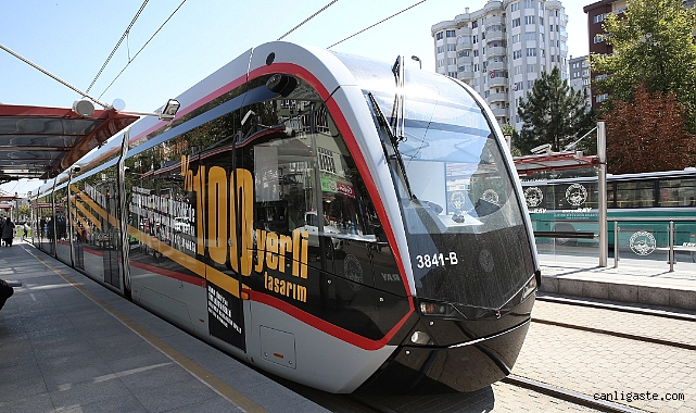 Kayseri’de tramvay seferleri bugün de ücretsiz Kayseri’de tramvay seferleri bugün de ücretsiz