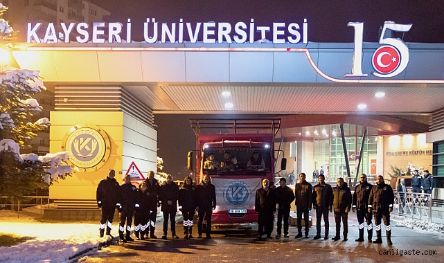 Kayseri Üniversitesi’nden deprem bölgelerine yeni yardım Kayseri Üniversitesi’nden deprem bölgelerine yeni yardım