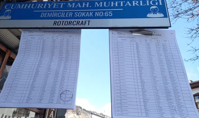 Beypazarı’nda seçmen listeleri askıya çıkarıldı Beypazarı’nda seçmen listeleri askıya çıkarıldı