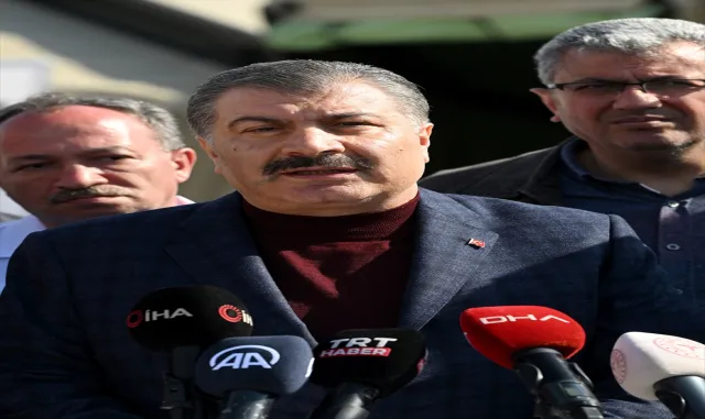 Sağlık Bakanı Koca Hatay’da açıklamalarda bulundu: Sağlık Bakanı Koca Hatay’da açıklamalarda bulundu:
