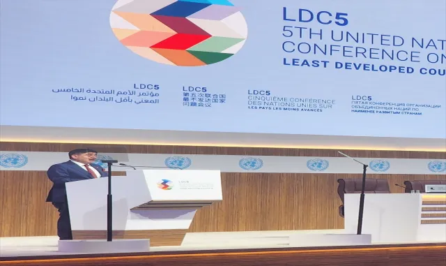 Türkiye’nin Doha Büyükelçisi Göksu, BM En Az Gelişmiş Ülkeler 5. Konferansı’nda konuştu: Türkiye’nin Doha Büyükelçisi Göksu, BM En Az Gelişmiş Ülkeler 5. Konferansı’nda konuştu: