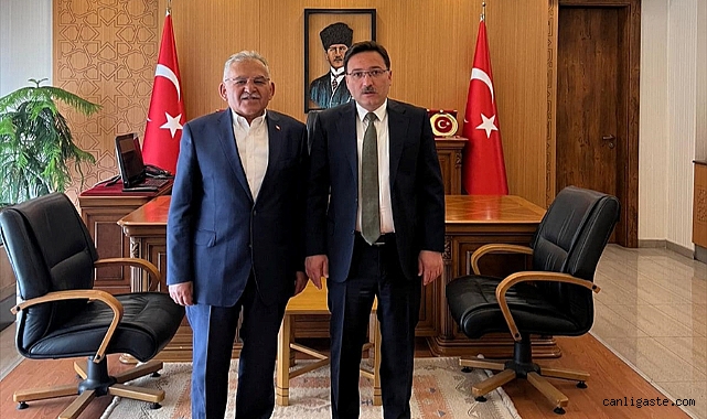 Büyükkılıç’tan Kayseri Valisi Çiçek’e ziyaret Büyükkılıç’tan Kayseri Valisi Çiçek’e ziyaret