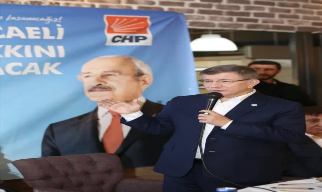 Gelecek Partisi Genel Başkanı Davutoğlu Kocaeli’de konuştu: Gelecek Partisi Genel Başkanı Davutoğlu Kocaeli’de konuştu: