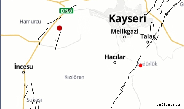 Kayseri’de yaşanan 2 deprem artçı sarsıntı!
