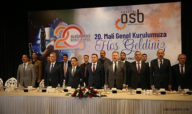 Kayseri OSB Başkanı Yalçın, 20. Mali Genel Kurulda konuştu: 150 Milyon lirayı aşan varlığımız var! Kayseri OSB Başkanı Yalçın, 20. Mali Genel Kurulda konuştu: 150 Milyon lirayı aşan varlığımız var!
