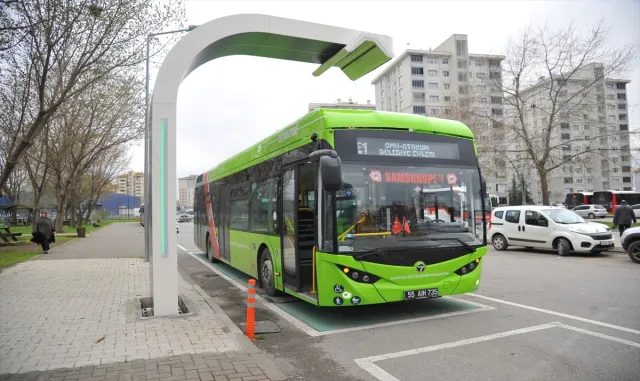 Samsun’da elektrikli otobüsler 7 ayda 700 bin yolcu taşındı Samsun’da elektrikli otobüsler 7 ayda 700 bin yolcu taşındı