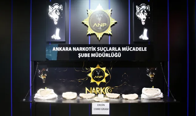 Ankara’da 15 kilo 880 gram eroin ele geçirildi Ankara’da 15 kilo 880 gram eroin ele geçirildi