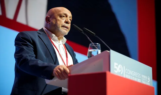 HAK-İŞ Genel Başkanı Arslan, ETUC Genel Kurulu’nda konuştu: HAK-İŞ Genel Başkanı Arslan, ETUC Genel Kurulu’nda konuştu:
