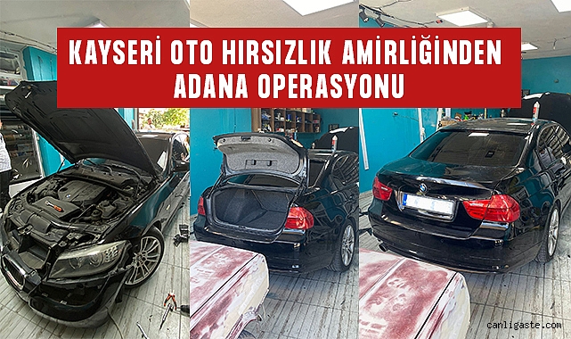 Kayseri’de çalınan otomobil Adana’da yakalandı! Kayseri’de çalınan otomobil Adana’da yakalandı!