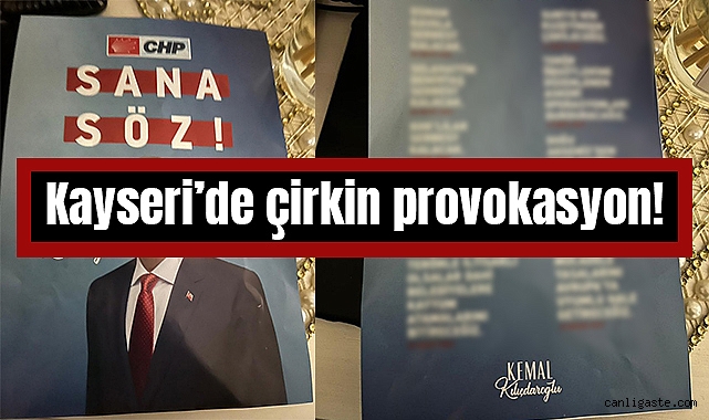 Kayseri’de seçim öncesi çirkin provokasyon! Kayseri’de seçim öncesi çirkin provokasyon!