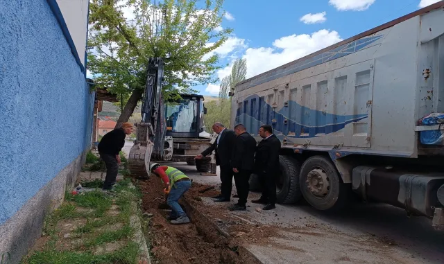 Özvatan’da doğal gaz çalışması sürüyor Özvatan’da doğal gaz çalışması sürüyor