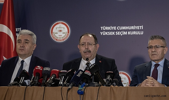YSK Başkanı Yener: Erdoğan Cumhurbaşkanı olarak seçilmiştir YSK Başkanı Yener: Erdoğan Cumhurbaşkanı olarak seçilmiştir
