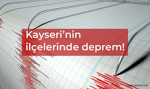 Kayseri’de deprem! Bu kez Sarız 2 kez sallandı Kayseri’de deprem! Bu kez Sarız 2 kez sallandı