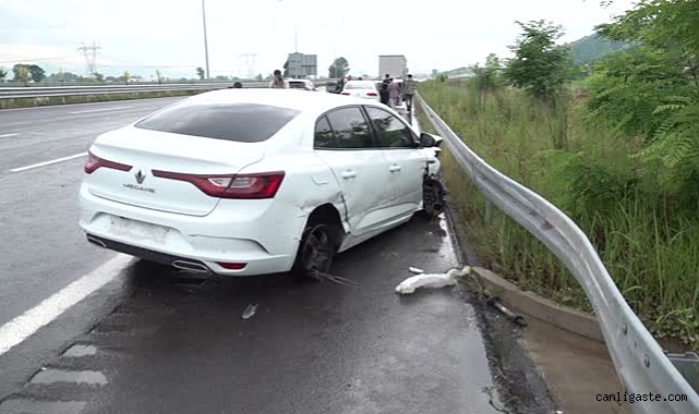 Kuzey Marmara Otoyolu'nda zincirleme kaza: 3 yaralı