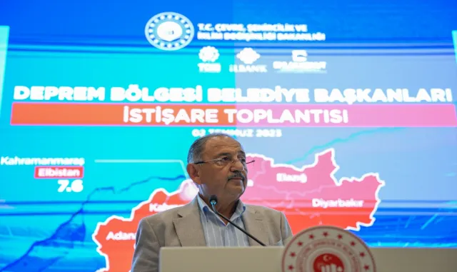Bakan Özhaseki, Deprem Bölgesi Belediye Başkanları İstişare Toplantısı’nda konuştu: Bakan Özhaseki, Deprem Bölgesi Belediye Başkanları İstişare Toplantısı’nda konuştu: