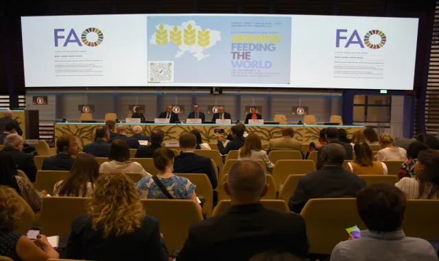 BM Gıda ve Tarım Örgütünde Karadeniz Tahıl Koridoru Anlaşması konferansı yapıldı BM Gıda ve Tarım Örgütünde Karadeniz Tahıl Koridoru Anlaşması konferansı yapıldı