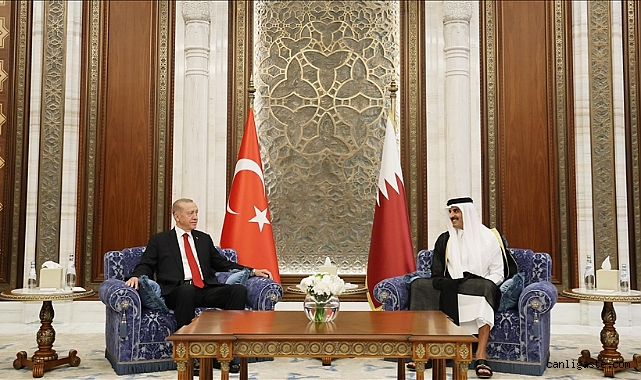 Cumhurbaşkanı Erdoğan, Katar Emiri Al Sani ile görüştü Cumhurbaşkanı Erdoğan, Katar Emiri Al Sani ile görüştü