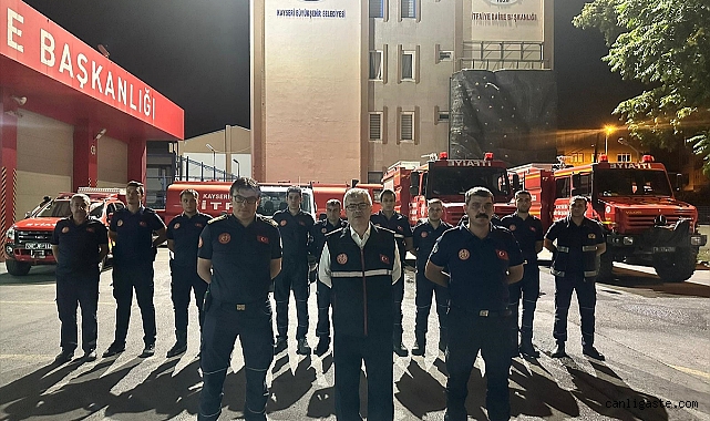 Orman yangınıyla mücadeleye Kayseri’den destek Orman yangınıyla mücadeleye Kayseri’den destek