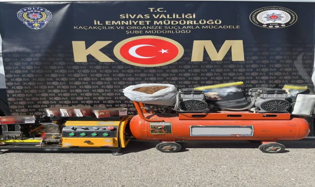 Sivas’ta kaçak tütün ele geçirildi Sivas’ta kaçak tütün ele geçirildi