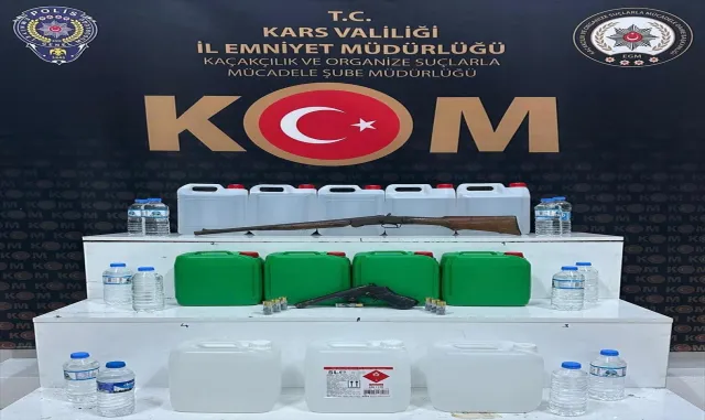 Kars’ta sahte alkol ürettiği iddiasıyla 1 kişi gözaltına alındı Kars’ta sahte alkol ürettiği iddiasıyla 1 kişi gözaltına alındı