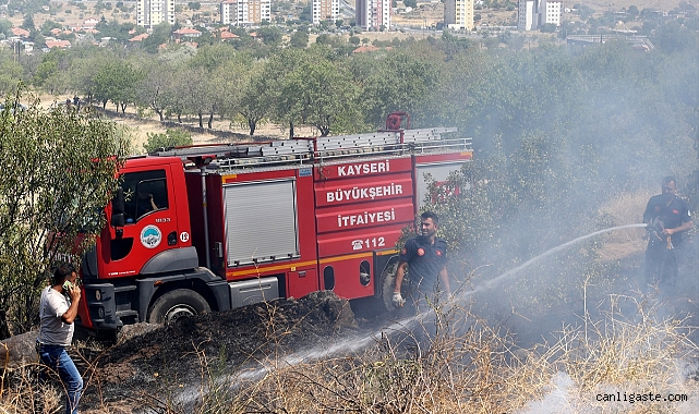 Kayseri’de dağlık alanda yangın çıktı Kayseri’de dağlık alanda yangın çıktı