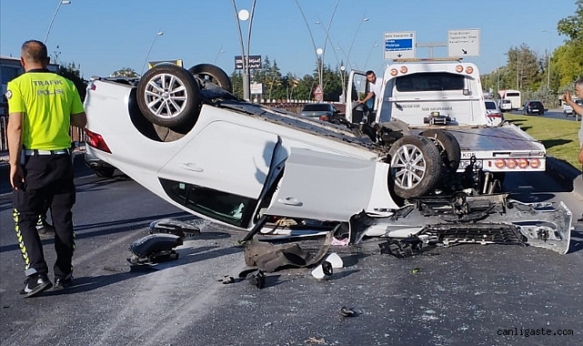 Kayseri’de otomobil devrildi: Sürücü yaralandı Kayseri’de otomobil devrildi: Sürücü yaralandı