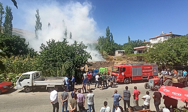 Kayseri Yahyalı’da yangın! Kayseri Yahyalı’da yangın!