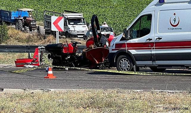 Sivas’ta TIR ile traktör çarpıştı Sivas’ta TIR ile traktör çarpıştı