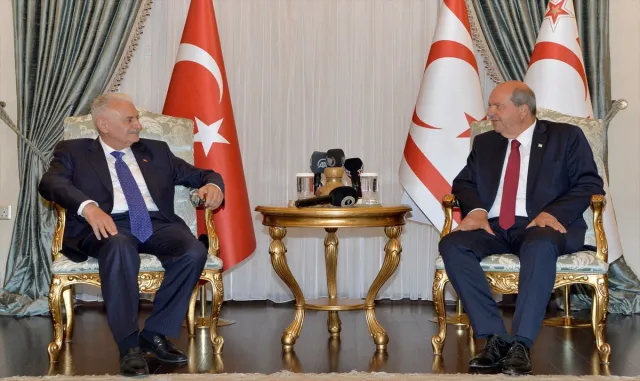 AK Parti Genel Başkanvekili Yıldırım, KKTC Cumhurbaşkanı Tatar tarafından kabul edildi AK Parti Genel Başkanvekili Yıldırım, KKTC Cumhurbaşkanı Tatar tarafından kabul edildi
