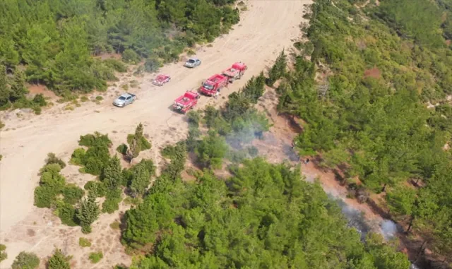 Çanakkale’de yıldırım düşmesi sonucu 6 noktada çıkan orman yangınlarından 5’i söndürüldü Çanakkale’de yıldırım düşmesi sonucu 6 noktada çıkan orman yangınlarından 5’i söndürüldü