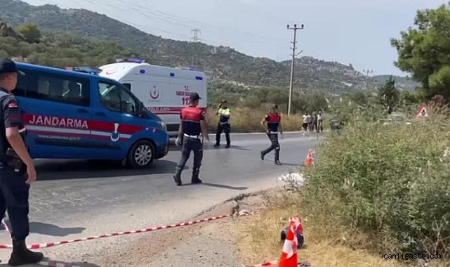 Ciple çarpışan motosikletin sürücüsü yaşamını yitirdi Ciple çarpışan motosikletin sürücüsü yaşamını yitirdi