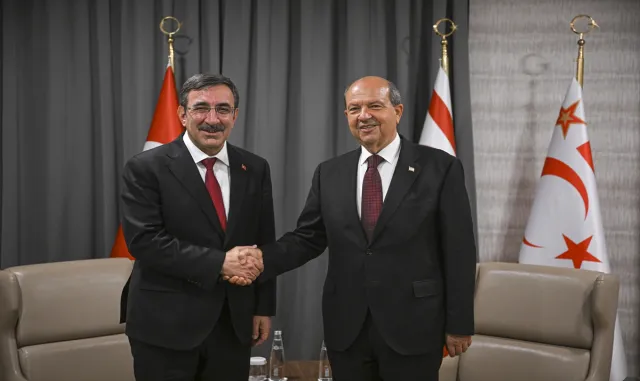 Cumhurbaşkanı Yardımcısı Yılmaz, KKTC Cumhurbaşkanı Tatar ile görüştü: Cumhurbaşkanı Yardımcısı Yılmaz, KKTC Cumhurbaşkanı Tatar ile görüştü: