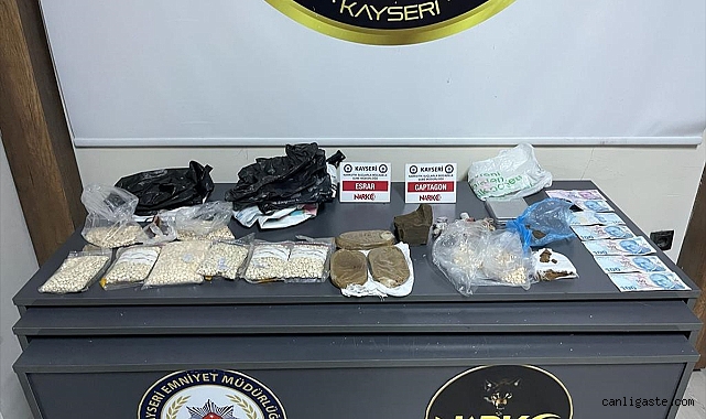 Kayseri’de uyuşturucu operasyonu! Yine kaçamadılar Kayseri’de uyuşturucu operasyonu! Yine kaçamadılar