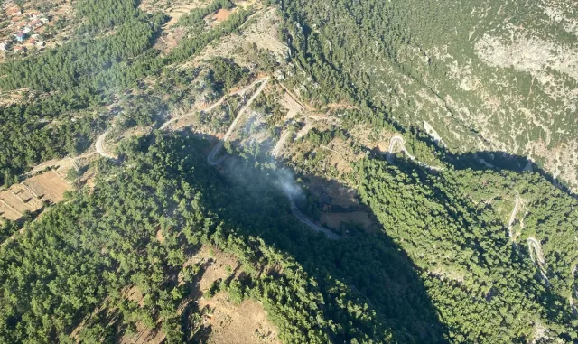Muğla’da çıkan orman yangınına müdahale ediliyor Muğla’da çıkan orman yangınına müdahale ediliyor