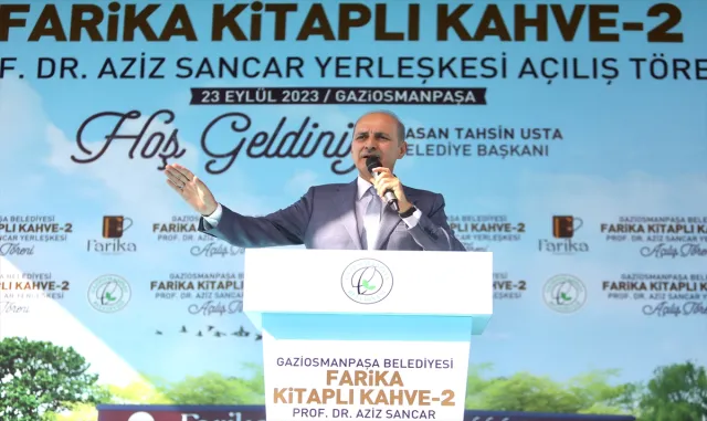 TBMM Başkanı Kurtulmuş, Gaziosmanpaşa’da Farika Kitaplı Kahve’nin açılışında konuştu: TBMM Başkanı Kurtulmuş, Gaziosmanpaşa’da Farika Kitaplı Kahve’nin açılışında konuştu: