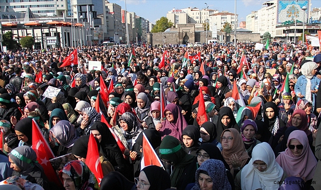 Kayseri’de Filistin’e destek mitingi Kayseri’de Filistin’e destek mitingi