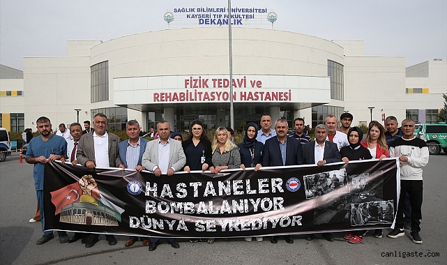 Kayseri ve Niğde’de sağlık çalışanları İsrail’i protesto etti! Kayseri ve Niğde’de sağlık çalışanları İsrail’i protesto etti!