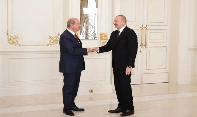 KKTC Cumhurbaşkanı Tatar, Azerbaycan Cumhurbaşkanı Aliyev’le görüştü KKTC Cumhurbaşkanı Tatar, Azerbaycan Cumhurbaşkanı Aliyev’le görüştü
