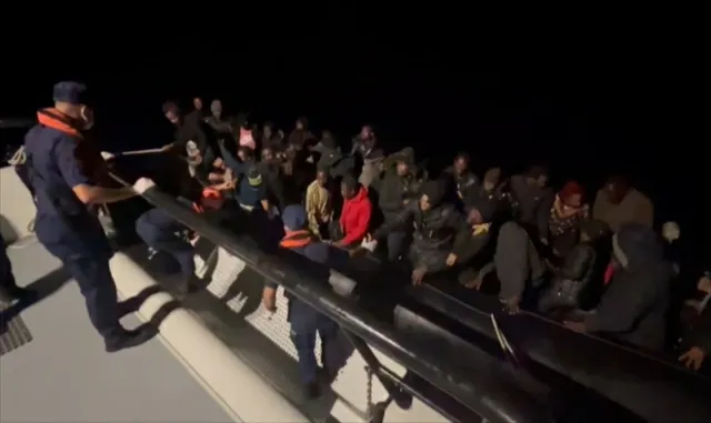Marmaris açıklarında 47 düzensiz göçmen kurtarıldı Marmaris açıklarında 47 düzensiz göçmen kurtarıldı