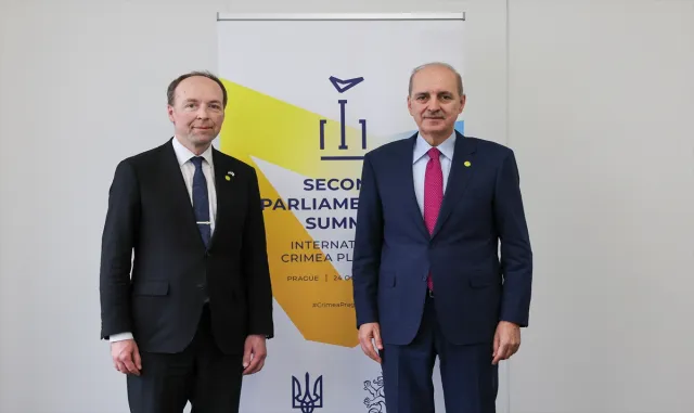 TBMM Başkanı Kurtulmuş, Finlandiya Meclis Başkanı Halla-aho ve Çekya Senato Başkanı Vystrcil ile görüştü TBMM Başkanı Kurtulmuş, Finlandiya Meclis Başkanı Halla-aho ve Çekya Senato Başkanı Vystrcil ile görüştü
