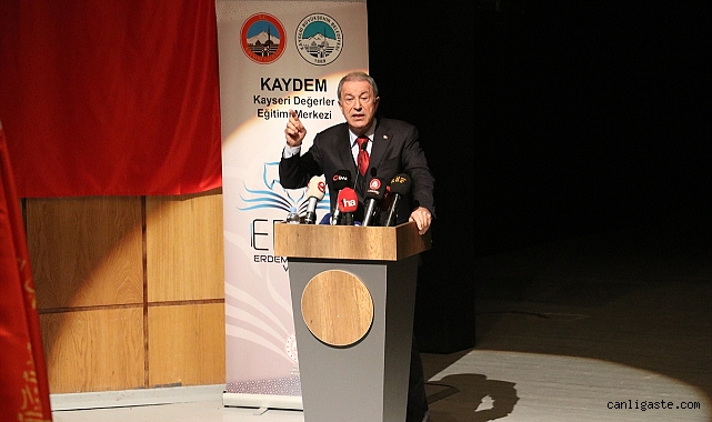 Akar, Kayseri’de konuştu: (Gazze) Bir şeyler yapmak boynumuzun borcu Akar, Kayseri’de konuştu: (Gazze) Bir şeyler yapmak boynumuzun borcu