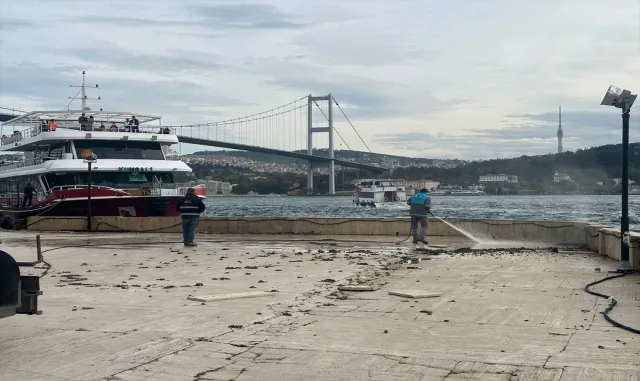 İstanbul’da lodos nedeniyle Büyük Mecidiye Camisi’nin avlusunda hasar oluştu İstanbul’da lodos nedeniyle Büyük Mecidiye Camisi’nin avlusunda hasar oluştu