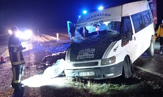 Kayseri’de TIR ile minibüs çarpıştı: 1 ölü, 5 yaralı