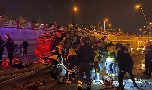 Kayseri Fuzuli alt geçitte 3 aracın karıştığı kaza: 9 yaralı