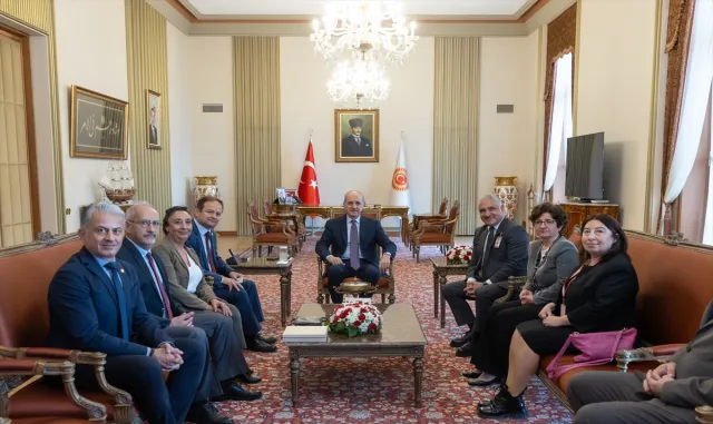 TBMM Başkanı Numan Kurtulmuş, PMD Yönetim Kurulunu kabul etti TBMM Başkanı Numan Kurtulmuş, PMD Yönetim Kurulunu kabul etti