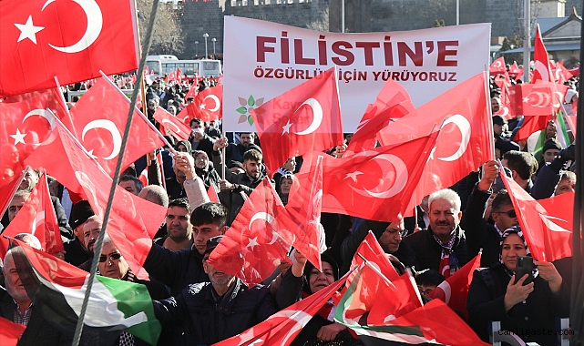 Kayseri’de ’Filistin’e Destek İçin Yürüyoruz’ mitingi düzenlendi Kayseri’de ’Filistin’e Destek İçin Yürüyoruz’ mitingi düzenlendi