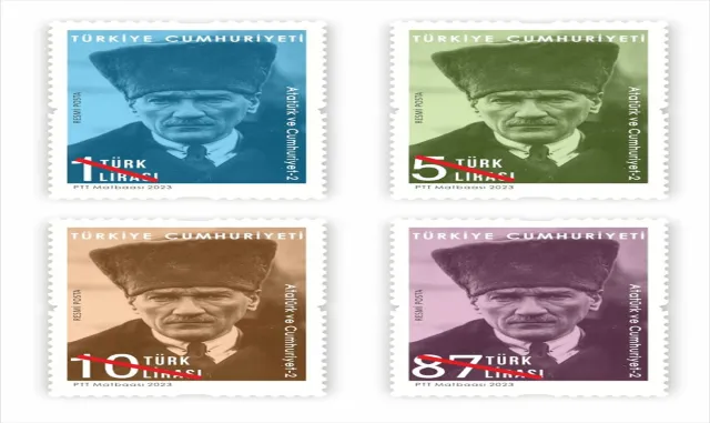 PTT’den "Atatürk ve Cumhuriyet-2" konulu posta pulu PTT’den "Atatürk ve Cumhuriyet-2" konulu posta pulu