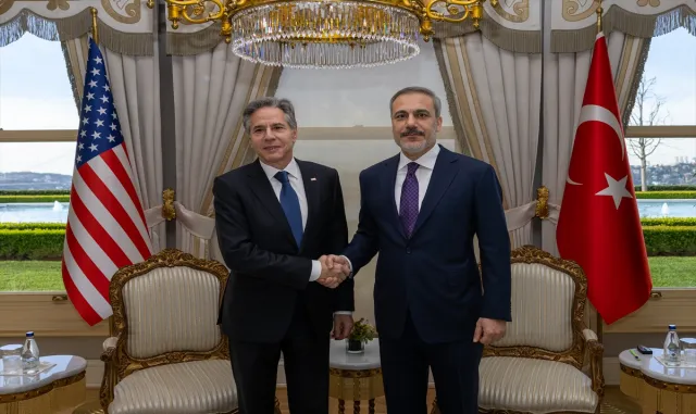 Dışişleri Bakanı Fidan’ın ABD’li mevkidaşı Blinken ile görüşmesi sona erdi Dışişleri Bakanı Fidan’ın ABD’li mevkidaşı Blinken ile görüşmesi sona erdi